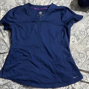 Healing Hands Women's Royal Blue Short Sleeve Top